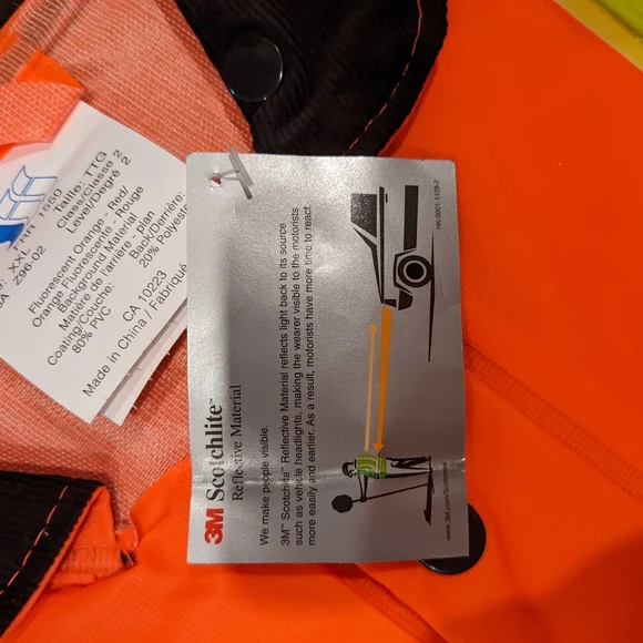 High-Visibility 3M Scotchlite Reflective Coat - Picture 7 of 7